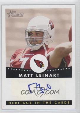 2006 Topps Heritage - Heritage in the Cards Autographs #HCA-ML - Matt Leinart