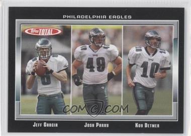 2006 Topps Total - [Base] - Total Black #3 - Jeff Garcia, Josh Parry, Koy Detmer /50