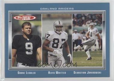 2006 Topps Total - [Base] - Total Blue #100 - Shane Lechler, Alvis Whitted, Sebastian Janikowski