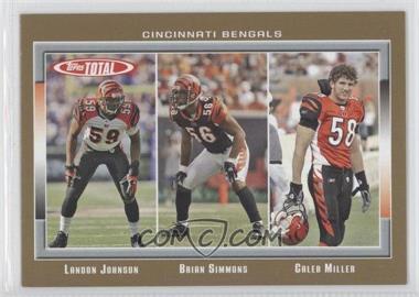 2006 Topps Total - [Base] - Total Gold #125 - Landon Johnson, Brian Simmons, Caleb Miller