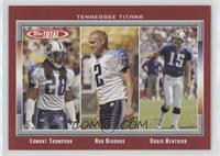 Lamont Thompson, Rob Bironas, Craig Hentrich