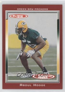 2006 Topps Total - [Base] - Total Red #453 - Abdul Hodge