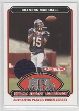 2006 Topps Total - Rookie Jersey Collection #33TE - Brandon Marshall