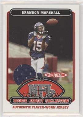 2006 Topps Total - Rookie Jersey Collection #33TE - Brandon Marshall