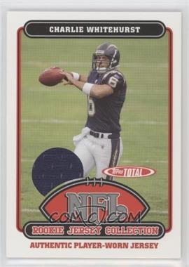 2006 Topps Total - Rookie Jersey Collection #37TE - Charlie Whitehurst