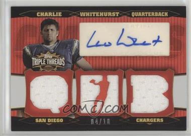 2006 Topps Triple Threads - Autographed Relics #TTRA-155 - Charlie Whitehurst /18