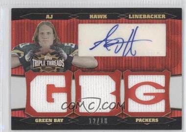 2006 Topps Triple Threads - Autographed Relics #TTRA-25 - A.J. Hawk /18