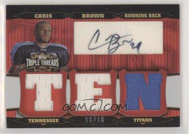 2006 Topps Triple Threads - Autographed Relics #TTRA-88 - Chris Brown /18