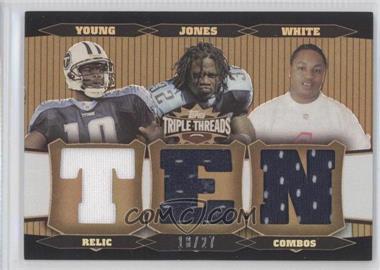 2006 Topps Triple Threads - Relic Combos - Sepia #TTRC77 - LenDale White, Adam "Pac Man" Jones, Vince Young /27