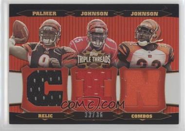 2006 Topps Triple Threads - Relic Combos #TTRC39 - Carson Palmer, Chad Johnson, Rudi Johnson /36