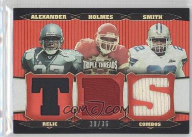 2006 Topps Triple Threads - Relic Combos #TTRC61 - Shaun Alexander, Priest Holmes, Emmitt Smith /36