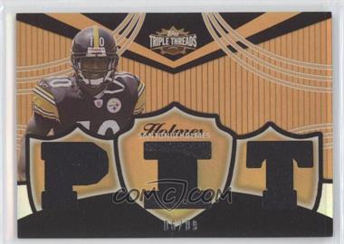 2006 Topps Triple Threads - Relics - Gold #TTR-67 - Santonio Holmes /9