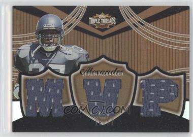 2006 Topps Triple Threads - Relics - Sepia #TTR-59 - Shaun Alexander /27