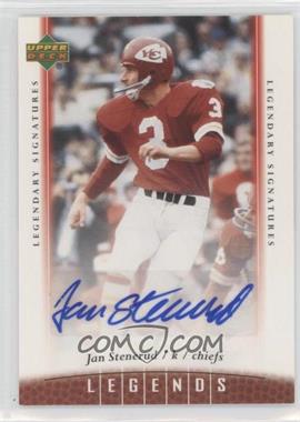 2006 UD Legends - [Base] - Legendary Signatures #40 - Jan Stenerud