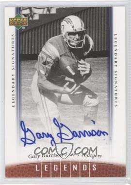 2006 UD Legends - [Base] - Legendary Signatures #93 - Gary Garrison