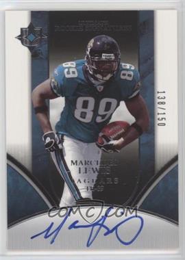 2006 Ultimate Collection - [Base] #218 - Ultimate Rookie Signatures - Marcedes Lewis /150