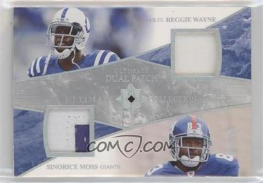 2006 Ultimate Collection - Ultimate Dual Jersey - Patch #UD-WM - Reggie Wayne, Sinorice Moss /50