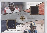 Alge Crumpler, Joe Klopfenstein #/99