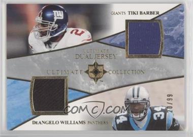 2006 Ultimate Collection - Ultimate Dual Jersey #UD-TD - Tiki Barber, DeAngelo Williams /99