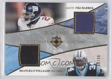 2006 Ultimate Collection - Ultimate Dual Jersey #UD-TD - Tiki Barber, DeAngelo Williams /99