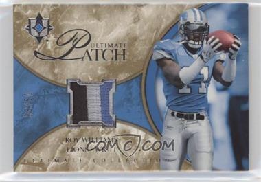 2006 Ultimate Collection - Ultimate Game Jersey - Patch #UL-WI - Roy Williams /50