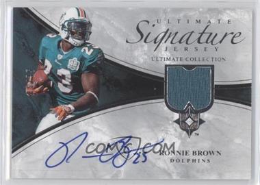 2006 Ultimate Collection - Ultimate Signature Jersey #ULT-RB - Ronnie Brown /35