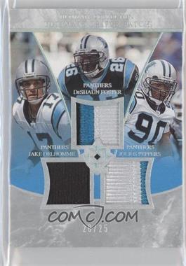 2006 Ultimate Collection - Ultimate Triple Jersey - Patch #UT-DFP - Jake Delhomme, DeShaun Foster, Julius Peppers /25