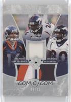 Jake Plummer, Tatum Bell, Rod Smith #/25