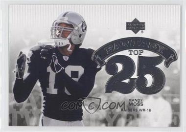 2006 Upper Deck - Fantasy Top 25 #F25-RM - Randy Moss