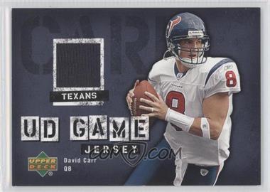 2006 Upper Deck - UD Game Jersey #GJ-CA - David Carr