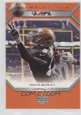 2006 Upper Deck Arena Football - Arena Action #AA18 - Siaha Burley