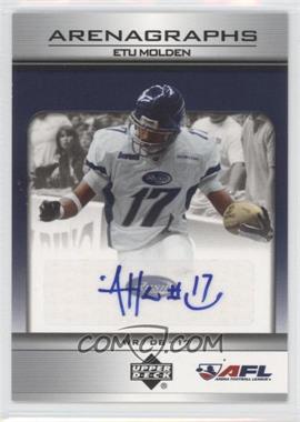 2006 Upper Deck Arena Football - Arenagraphs #AG-EM - Etu Molden