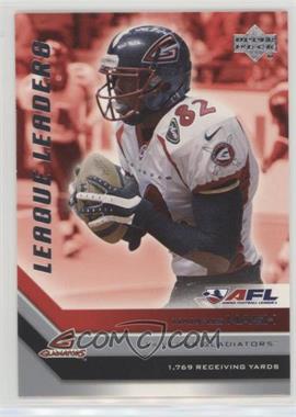 2006 Upper Deck Arena Football - League Leaders #LL3 - Marcus Nash