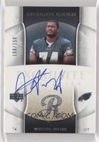 Exquisite Rookie Autograph - Winston Justice #/150