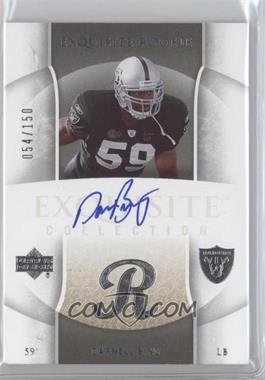 2006 Upper Deck Exquisite Collection - [Base] #71 - Exquisite Rookie Autograph - Darnell Bing /150