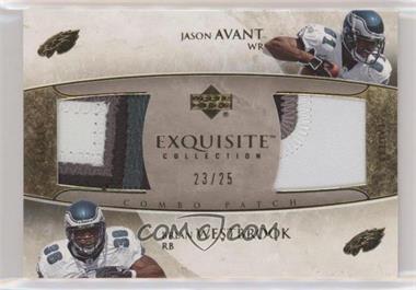 2006 Upper Deck Exquisite Collection - Combo Patch #ECP-AW - Jason Avant, Brian Westbrook /25