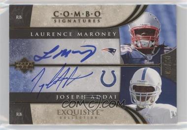 2006 Upper Deck Exquisite Collection - Combo Signatures #ECS-MA - Laurence Maroney, Joseph Addai /20