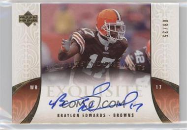 2006 Upper Deck Exquisite Collection - Endorsements #EE-BE - Braylon Edwards /35