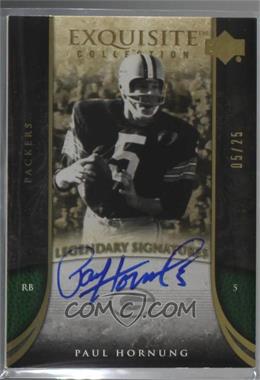 2006 Upper Deck Exquisite Collection - Legendary Signatures #ELS-PH - Paul Hornung /25 [Noted]
