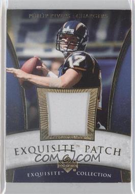 2006 Upper Deck Exquisite Collection - Patch - Gold #EP-PR - Philip Rivers /30