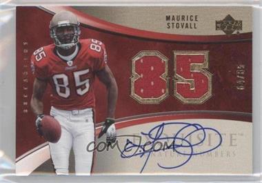 2006 Upper Deck Exquisite Collection - Signature Numbers #ESN-MS - Maurice Stovall /85