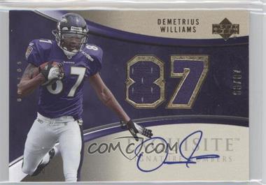 2006 Upper Deck Exquisite Collection - Signature Numbers #ESN-WI - Demetrius Williams /87