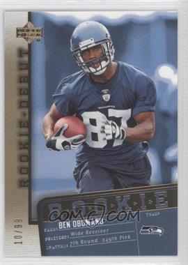 2006 Upper Deck Rookie Debut - [Base] - Hot Box Gold #184 - Ben Obomanu /99