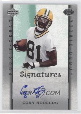2006 Upper Deck Rookie Debut - [Base] #240 - Signatures - Cory Rodgers