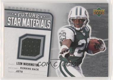 2006 Upper Deck Rookie Debut - Future Star Materials #FSM-LW - Leon Washington