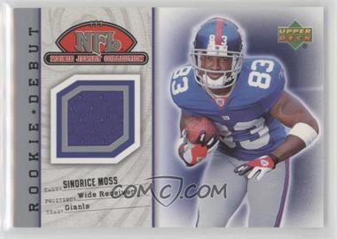 2006 Upper Deck Rookie Debut - NFL Rookie Jersey Collection #87TE - Sinorice Moss