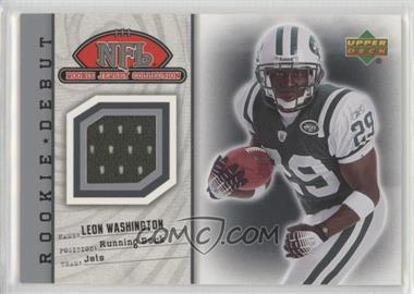 2006 Upper Deck Rookie Debut - NFL Rookie Jersey Collection #92TE - Leon Washington