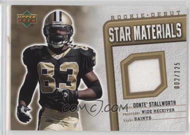 2006 Upper Deck Rookie Debut - Star Materials - Hot Box Gold #SM-DS - Donte Stallworth /125