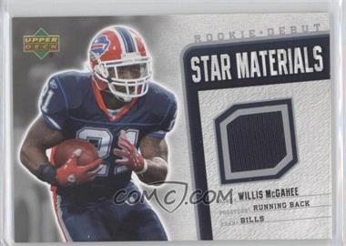 2006 Upper Deck Rookie Debut - Star Materials #SM-WM - Willis McGahee