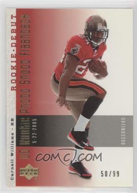 2006 Upper Deck Rookie Debut - UD Rookie Photo Shoot Flashback - Gold #RPF14 - Carnell Williams /99
